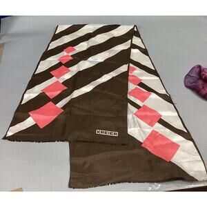 Vintage Kreier Women’s Silk Scarf - 53x13”
